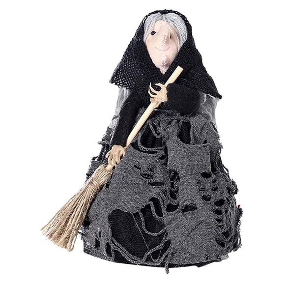 sruoe Halloween Ornaments, Halloween Decorations Exquisite Brooms Witch Decorations Treetop Star Ghost Festival Party Home Ornaments, Halloween Decorations Prop Party Backyard Decor