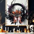thumbnail image 1 of sruoe Halloween Decor, Halloween Decoration Indoor, Artificial Wreaths, Halloween Decoration Outdoor, Halloween Decoration, Halloween Skull Ghost Wreath, Halloween Wreaths for Front Door, 1 of 7