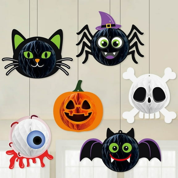 sruoe Hanging Halloween Decorations, Wall Window Hanging Decor, Halloween Atmosphere Prop Decoration, Hanging Pendant for Indoor Home Holiday Decorations