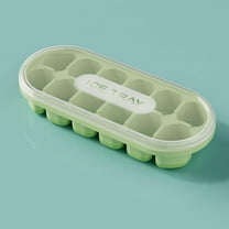 sruoe Ice Cube Trays, 12 Ice Blocks Mold, Mini Ice Trays with Lid Easy Release, Portable Summer Homemade Ice Cube Mould Tray
