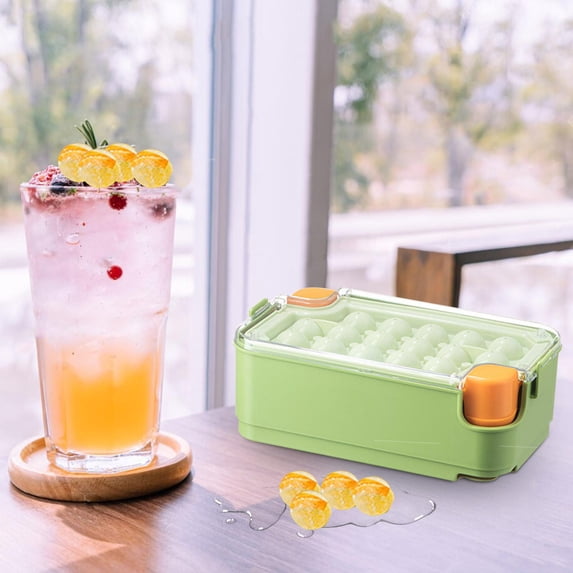 sruoe Ice Cube Trays, 28 Ice Blocks Mold, Mini Ice Trays with Lid Easy Release, Portable Summer Homemade Ice Cube Mould Tray