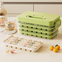 sruoe Ice Cube Trays, Ice Cube Trays Plastic Small Cubes, Portable Ice Trays for Freezer Clearance, Ice Container, Whiskey