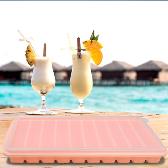 sruoe Ice Cube Trays, Ice Cube Trays Silicone Small Cubes, Portable Ice Trays for Freezer Clearance, Ice Container, Whiskey