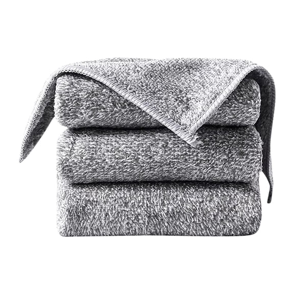 sruoe Kitchen Dish Cloths for Washing Dishes, Dish Cloth Towel, Kitchen Towels, Cleaning Rags Microfiber, Washable Absorbent Oil Rectangular Towel, Thick Towel Wipe Table Dishwashing Rag