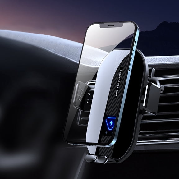 sruoe Magsafe Car Mount Charger 15W Smart Sensor Auto Clamping Air Vent Car Phone Charging Holder Mount Compatible for iPhone, Samsung, Google, LG