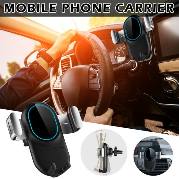 sruoe Magsafe Car Mount Charger Fast Charging Auto Clamping Air Vent Phone Holder Mount Bracket Compatible for iPhone, Samsung, Google, LG