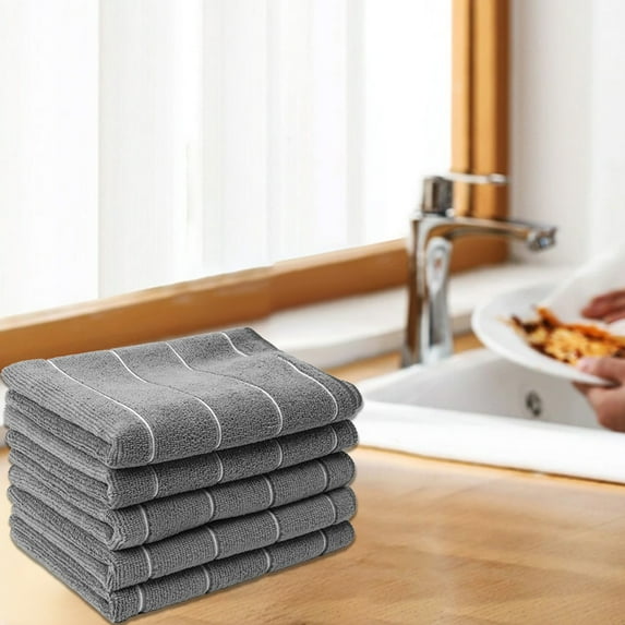 sruoe Microfiber Cleaning Cloths, Kitchen Dish Cloths Scrubbing, Cleaning Rags, Cleaning Rags Reusable, Kitchen Towel, Car Cleaning, Absorbent Dishcloth for Home Kitchen