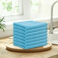 thumbnail image 1 of sruoe Microfiber Cleaning Cloths, Kitchen Dish Cloths Scrubbing, Cleaning Rags, Cleaning Rags Reusable, Kitchen Towel, Car Cleaning, Absorbent Dishcloth for Home Kitchen, 1 of 7