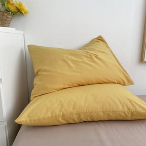 sruoe, Microfiber Pillowcases with Envelope, Solid Color Pillowcase Sleep Pillowcase, Extra Soft Pillowcase, Double Brushed - Ultra Soft Pillow Covers, Yellowing Protection Breathable, 29x18.9in