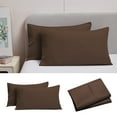 thumbnail image 1 of sruoe, Microfiber Pillowcases Queen Size Set Of 2, Ultra Soft Breathable Pillowcovers 2 Pack with Envelope Closure, Double Brushed - Extra Soft Shrinkage Pillow Cases for Home Travel Hotel, 1 of 6