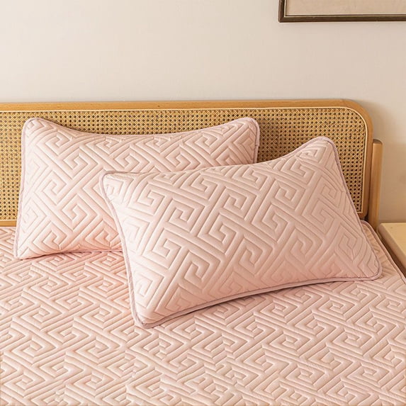 sruoe, Microfiber Pillowcases Set of 2 Pack, Thick and Oil Proof Pillowcase, Pattern Pillowcase, Decorative Quilted Pillowcases, Double Brushed - Ultra Soft Pillow Covers for Home Travel, 29x18.9in