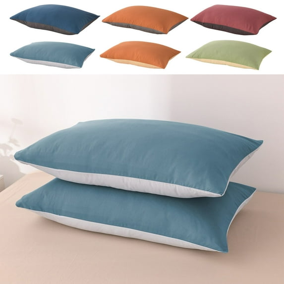 sruoe, Microfiber Pillowcases with Zipper, Extra Soft Pillowcase, Double Brushed - Ultra Soft Pillow Covers, Pillow Cases, Yellowing Protection Breathable friendly Home Hotel, 29x18.9in