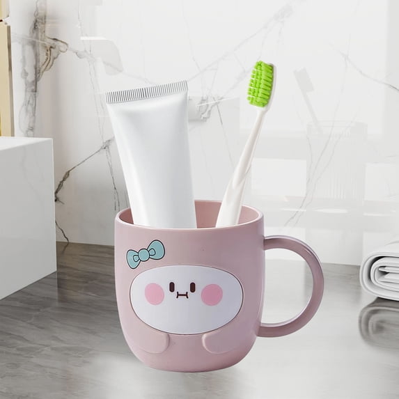 sruoe Mouthwash Cup, Bathroom Tumblers, Toothbrush Holders Mugs, Toothbrush Cups for Bathrooms, Brushing Cups, Bathroom Tumbler Mug, Reusable Drinking Cup, Plastic Toothbrush Cups