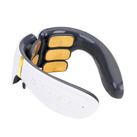 sruoe Neck Massager, Neck Massager for Pain Relief Deep Tissue, Intelligent Neck Massage with Heat, Portable Electric Neck Massager, Lightweight Cordless Cervical Spine Massager