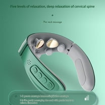 sruoe Neck Massager, Neck Massager for Pain Relief Deep Tissue, Intelligent Neck Massage with Heat, Portable Electric Neck Massager, Lightweight Cordless Cervical Spine Massager