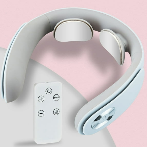 sruoe Neck Massager, Neck Massager for Pain Relief Deep Tissue, Intelligent Neck Massage with Heat, Portable Electric Neck Massager, Lightweight Cordless Cervical Spine Massager