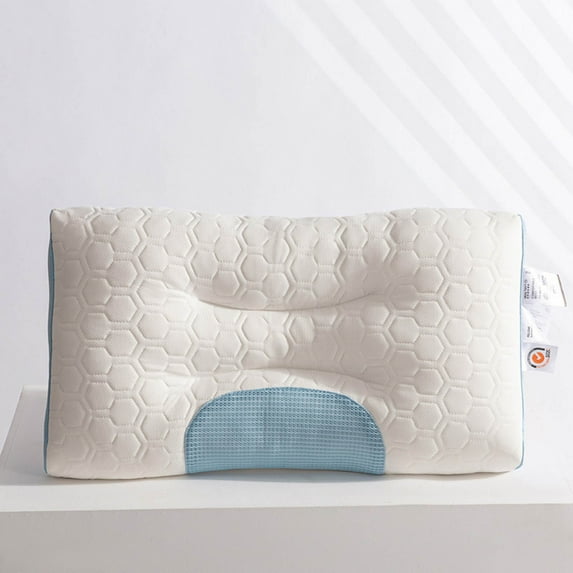 sruoe Neck Pillow, Neck Pillow for Neck Pains Clearance, Cervical Pillow for Sleeping, Side and Back Flat Sleeper, Standard Cervical Core Pillow for Adults, Household, Bedroom