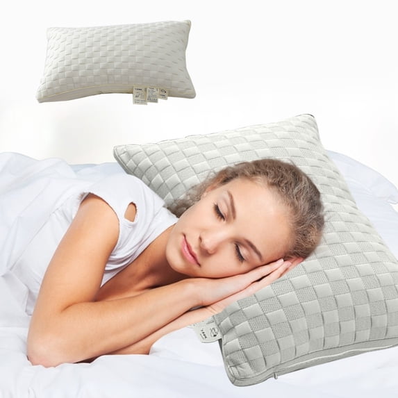sruoe Neck Pillows for Pain Relief Sleeping, Cervical Pillows for Bed Queen, Standard Sleep Aid Cooling Pillows, Soft Washable Elasticity Support Household Pillows