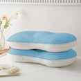 thumbnail image 1 of sruoe Neck Pillows for Pain Relief Sleeping, Cervical Pillows for Bed Queen, Standard Sleep Aid Cooling Pillows, Soft Washable Elasticity Support Household Pillows, 1 of 6