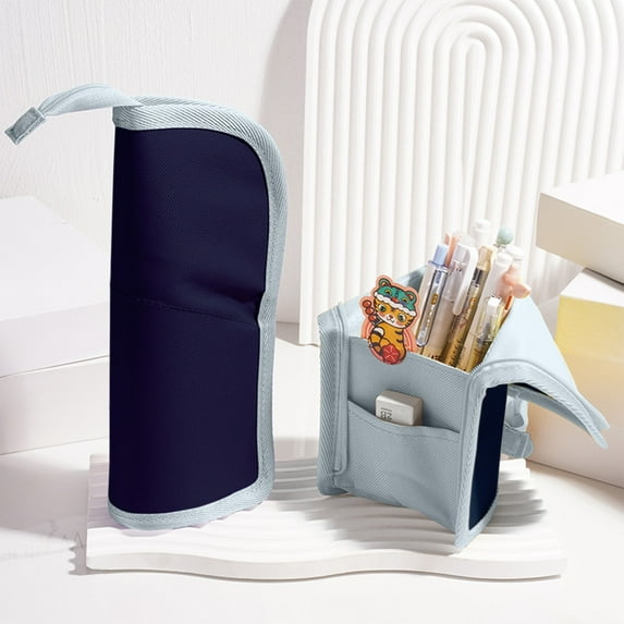 sruoe Pencil Case, Large Pencil Case with Zipper, Pencil Cases Pouch, Pen Bag Case, Stationery Storage Bag, Cute Pencil Case, Pencil Case Organizer, Multifunctional Pencil Bag, Plastic