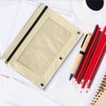 thumbnail image 1 of sruoe Pencil Pouch, Stationery Bag, Pencil Bag, Transparent Zipper Pouch, Document Storage Bag, Office Storage File Bag, Study Pencil Case, Cute Pencil Pouch, 1 of 5
