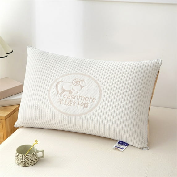 sruoe Pillows for Bed Clearance, Queen Size Pillows, Extra Firm Soft Comfort Standard Pillows, High Elasticity Side and Back Sleeper Pillow Core for Hotel, Home, Cotton