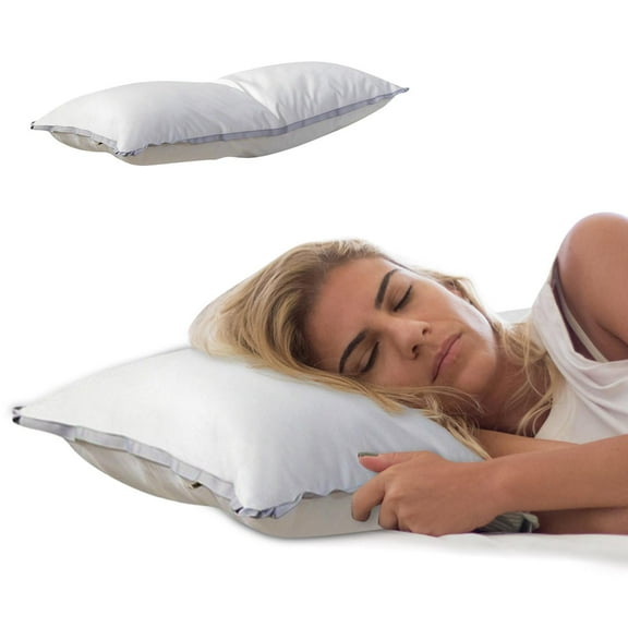 sruoe Pillows for Bed Clearance, Queen Size Pillows, Extra Firm Soft Comfort Standard Pillows, High Elasticity Side and Back Sleeper Pillow Core for Hotel, Home, Polyester