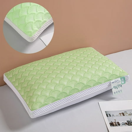 sruoe Pillows for Bed, Soft Breathable Hypoallergenic Sleep Bed Pillows, Cooling Pillows for Queen Size, Standard Sleep Household Pillows for Side, Stomach, Back SleeperPolyester