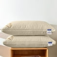 thumbnail image 1 of sruoe Pillows for Bed, Soft Breathable Hypoallergenic Sleep Bed Pillows, Cooling Pillows for Queen Size, Standard Sleep Household Pillows for Side, Stomach, Back Sleeper, Cotton, 1 of 6