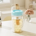 thumbnail image 1 of sruoe Pitchers for Beverages, Pitcher with Lid, Large Capacity Kettle, Juice Pitcher, Handle Water Pitcher for Iced Tea Coffee, Juice Jug, Dishwasher Safe Cold Water Pot, Lemonade, Plastic, 1 of 6