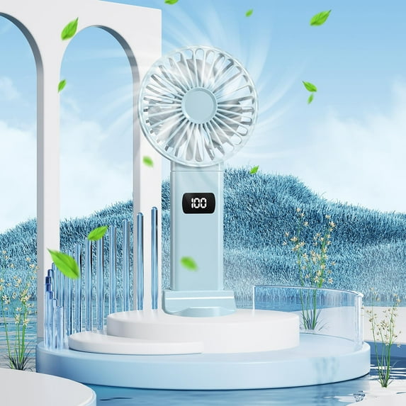 sruoe Portable Handheld Fan, Mini Fan, Mini Handheld Fans in Bulk, Desk Fan, Battery Rechargeable Personal Fan