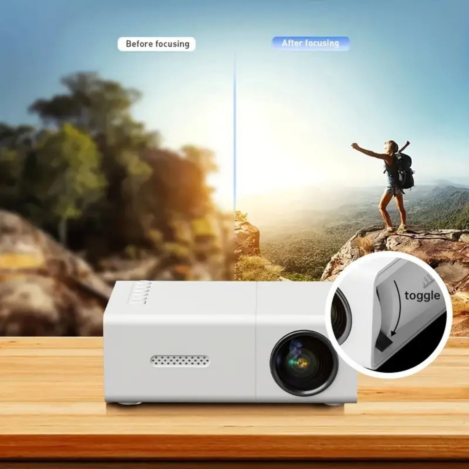 sruoe Portable Projector 4k, Projector with Wifi and Bluetooth ...
