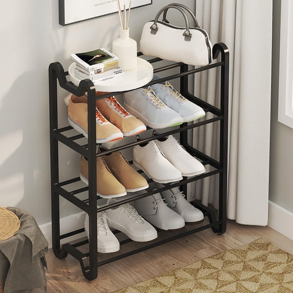 sruoe Shoe Racks, Shoe Rack for Entryway Single Shelf, Shoe Rack for Front Door Entrance, Shoe Storage, for Multilayer Home Shoe Rack, Plastic Shoe Rack