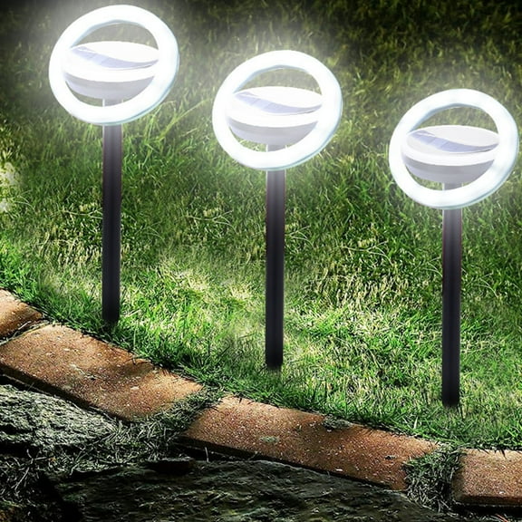 sruoe Solar Garden Lights, Solar Lights Outdoor Decor, Solar Stake Lights, Solar Landscape Lights, Solar Lawn Ornaments, Flower Outdoor Lights for Yard Holiday Party Decoration