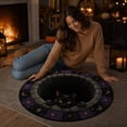 thumbnail image 1 of sruoe Spooky Cat 3D Visual Round Halloween Rug, Eerie Illusion Floor Mat, Scary Halloween Decorations for Living Room, Bedroom, Entryway, 1 of 7