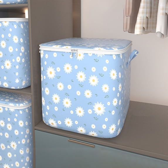 sruoe Storage Bins with Lids, Stackable Storage Bins for Clothes, Cube Storage Bin, Large Storage Bags With Zipper & Handles, Collapsible Storage Bins 50 Gallon for Clothing Blanket Beddin