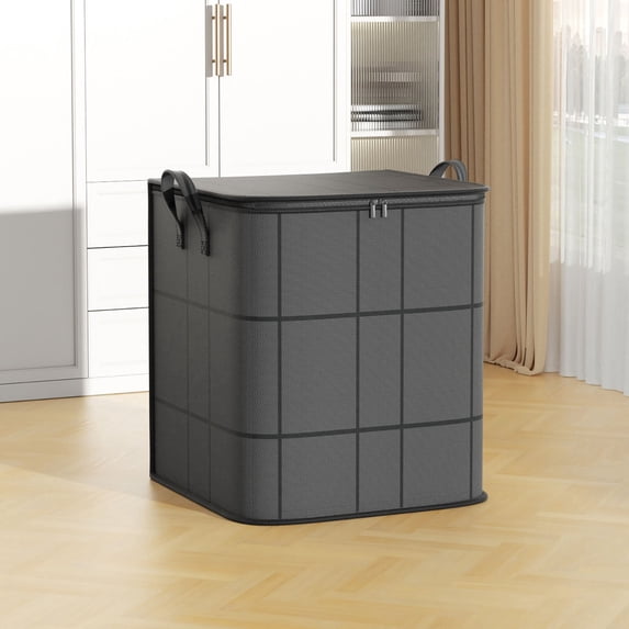 sruoe Storage Bins for Clothes, Foldable Storage Bag, Cube Storage Bin, Large Storage Bags With Zipper & Handles, Collapsible Storage Bins 50 Gallon for Clothing Blanket Beddin