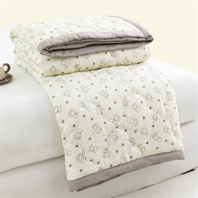 sruoe Summer Cooler Quilt, Lightweight Summer Quilt Full Queen for All Seasons, Breathable Naked Sleeping Skin-Friendly Washed Cotton Quilt, Cooler Fiber Ice Blanket, Cotton