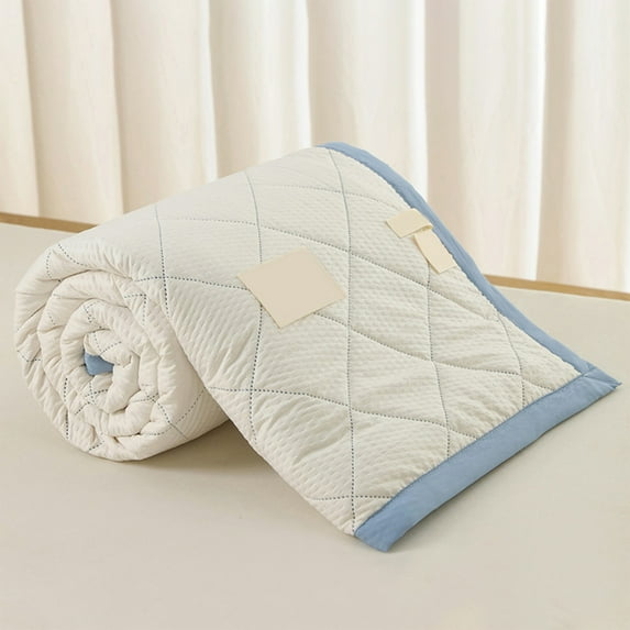 sruoe Summer Cooler Quilt, Lightweight Summer Quilt Full Queen for All Seasons, Breathable Naked Sleeping Skin-Friendly Washed Cotton Quilt, Cooler Fiber Ice Blanket, Polyester