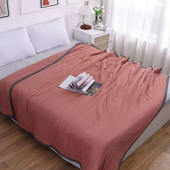 sruoe Summer Thin Comforter, Cool Quilt, Summer Air Conditioning Quilt, Light Quilt , Hypoallergenic Cooling Quilts, Small Quilt for Bed, Couch Living Room Quilt