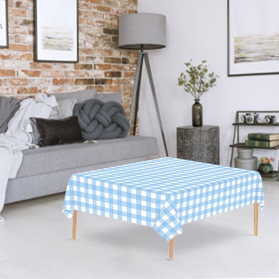 sruoe Tablecloth, 54 X 108in Disposable Birthday Party Rectangle Tablecloth, Waterproof Oil-proof Washable Foldable Tablecloths, Table Cloth for Dining, Home, Party, Picnic, Plastic