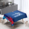 thumbnail image 1 of sruoe Tablecloth, 54 X 108in Independence Day Tablecloth, Waterproof Machine Washable Foldable Blue Rectangle Tablecloths, Table Cloth for Dining, Home, Party Decor, Nylon Spandex, 1 of 5