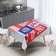 thumbnail image 1 of sruoe Tablecloth, 54 X 108in Independence Day Tablecloth, Waterproof Machine Washable Foldable Red Rectangle Tablecloths, Table Cloth for Dining, Home, Party Decor, Nylon Spandex, 1 of 5