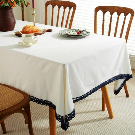 sruoe Tablecloth, Rectangle Tablecloths, Washable Foldable Modern Beige Tablecloths, Table Cloth for Dining, Home, Party, Picnic, Nylon Spandex