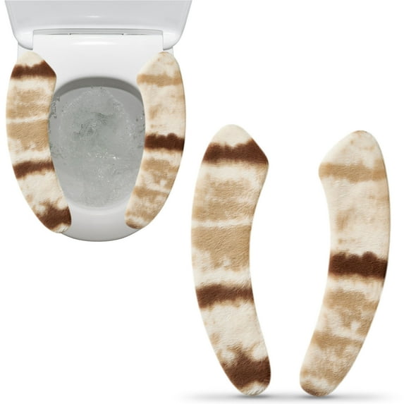 sruoe Toilet Seat Cover, Elongated Toilet Seat Cover, Oval Toilet Seat Cover,Bathroom Toilet Seat Cover, Toilet Seat Covers Washable for Winter and Autumn