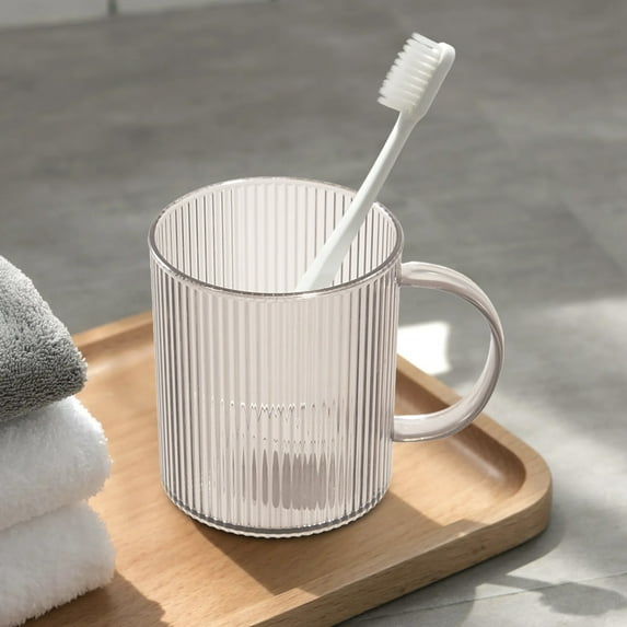 sruoe Toothbrush Cups for Bathrooms, Mouth Wash Cup, Mouth Rinse Cup, Toothbrush Holders, Plastic Toothbrush Cups, Reusable Simple Toothbrush Cup for Hosehold, Travel Toothpaste Cups
