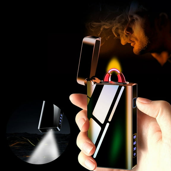 sruoe Torch Lighters on Clearance Electric Lighters Rechargeable Long Life Led Power Display Lighter for Grill Kitchen Camping