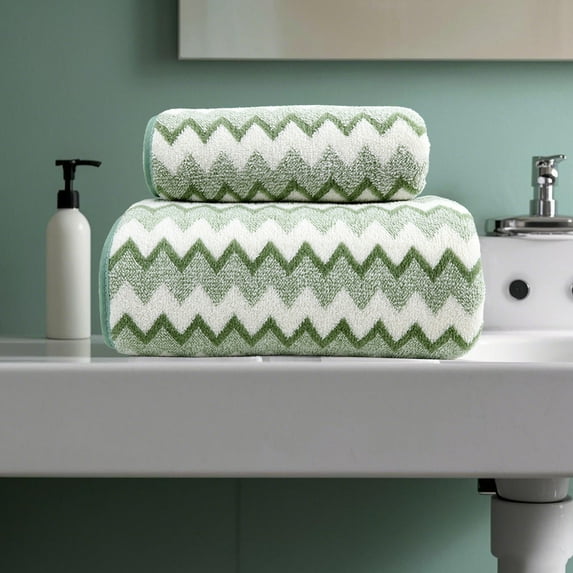 sruoe Towels, Hand Towel Set, 2 Pc Hand Towels Set, Hand Towels, Towel Set Clearance, Hand Face Towels for Bathroom, Portable Hypoallergenic Towels, Machine Wash, Cotton