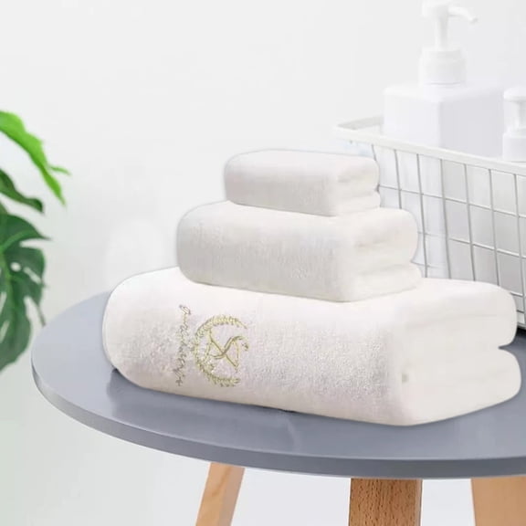 sruoe Towels, Hand Towel Set, 3 Pc Hand Towels Set, Hand Towels, Towel Set Clearance, Hand Face Towels for Bathroom, Portable Hypoallergenic Towels, Machine Wash, Acrylic, Normal filament