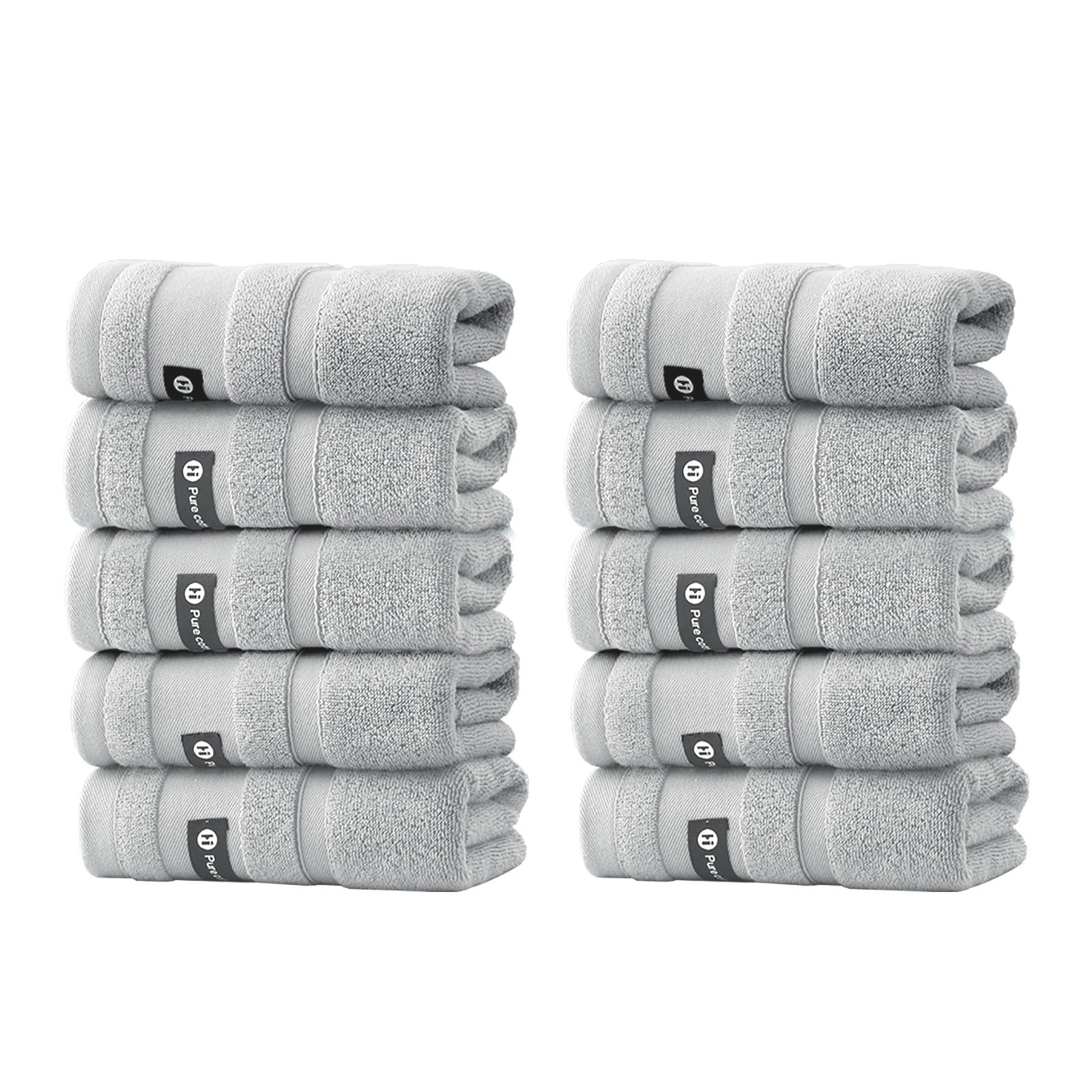 sruoe Towels, Hand Towel Set, Hand Towel Set of 10, Towel Sets for Bathroom Clearance, Face Towels, Modern Soft Comfortable Absorbent Lightweight Towels, Cotton